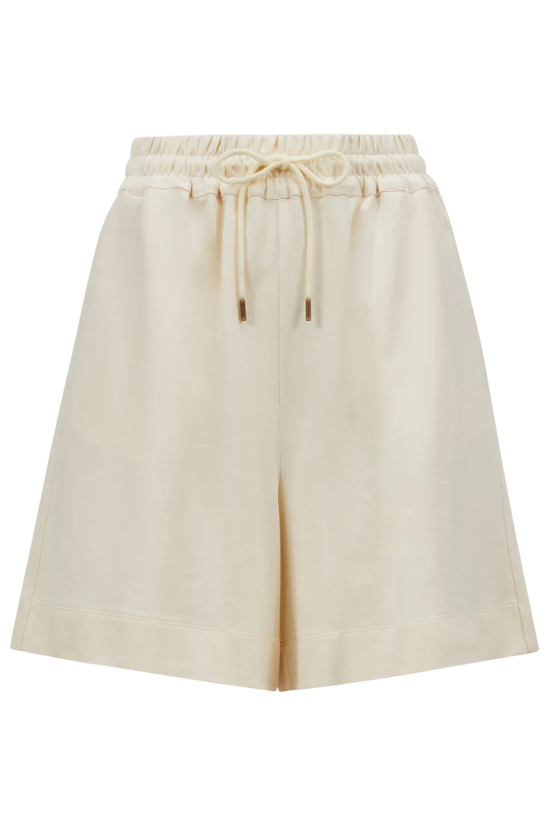 Moncler Damen Shorts Creme Weiss