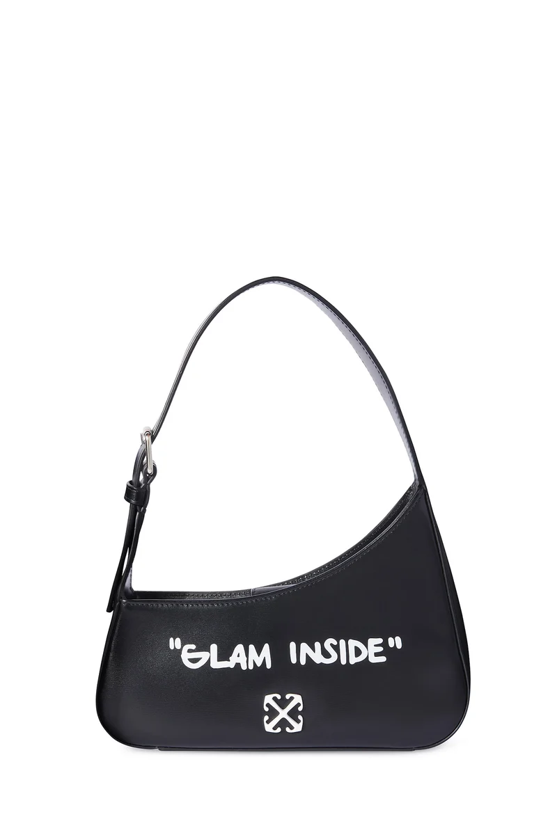 Off-White Damen Jitney Quote Schultertasche Schwarz