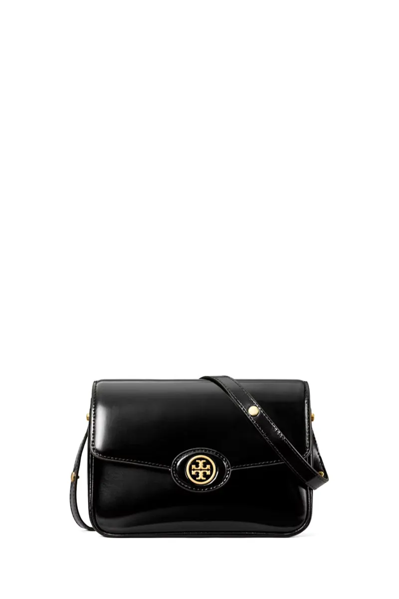Tory Burch Damen Schultertasche Robinson Medium Schwarz