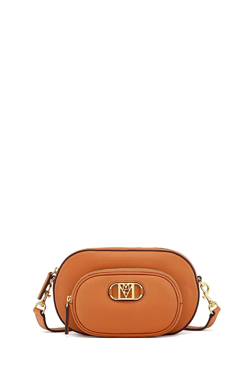 MCM Damen Umhängetasche Travia Mini Cognac