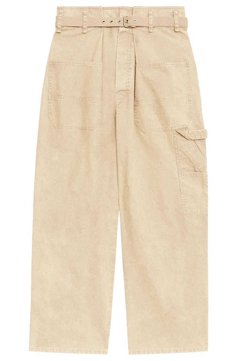 Isabel Marant Étoile Damen Hose Mathilda, Natur-Weiss