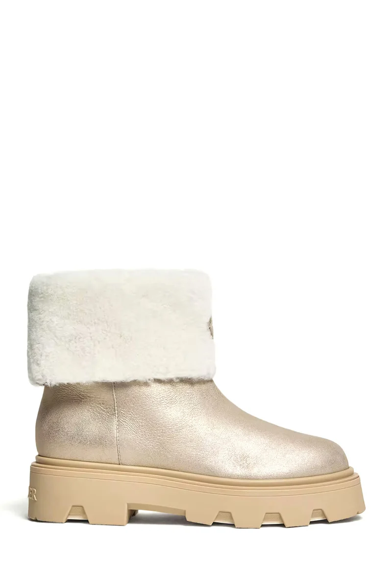 Moncler Damen Boot Aurea Mid Silber