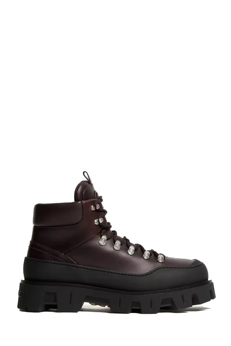 Moncler Herren Schnürstiefel Peak Trek Braun