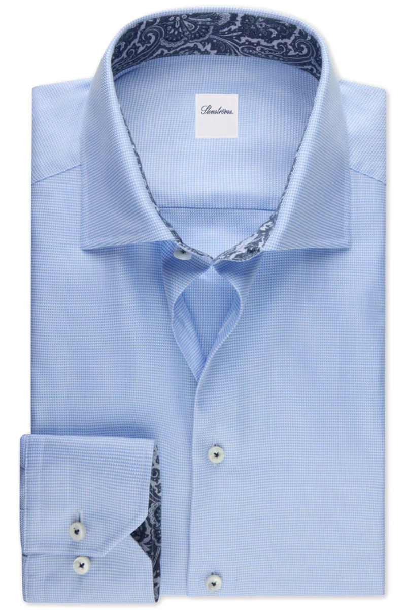 Stenströms Herren Regular Hemd Hellblau