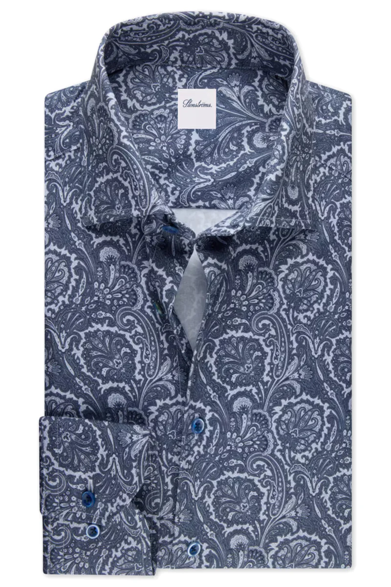 Stenströms Herren Regular Hemd Blau