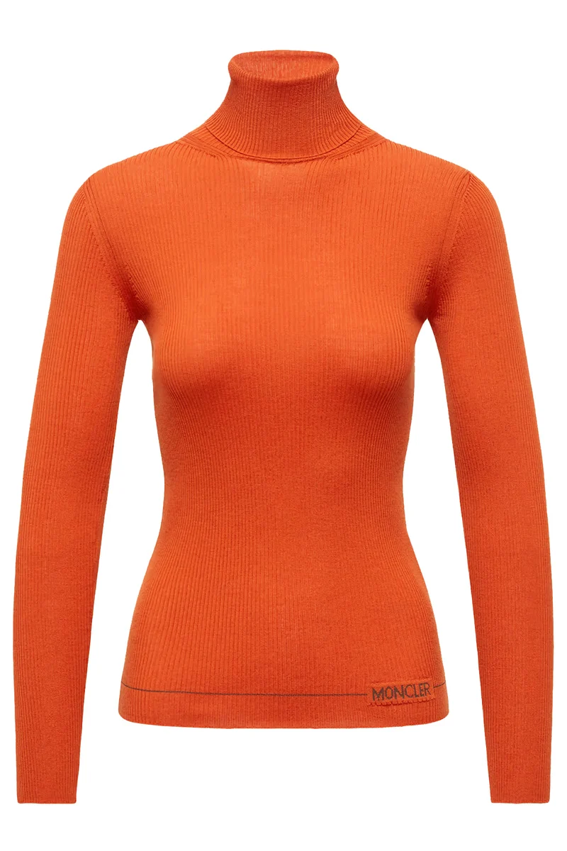 Moncler Damen Rollkragenpullover Orange