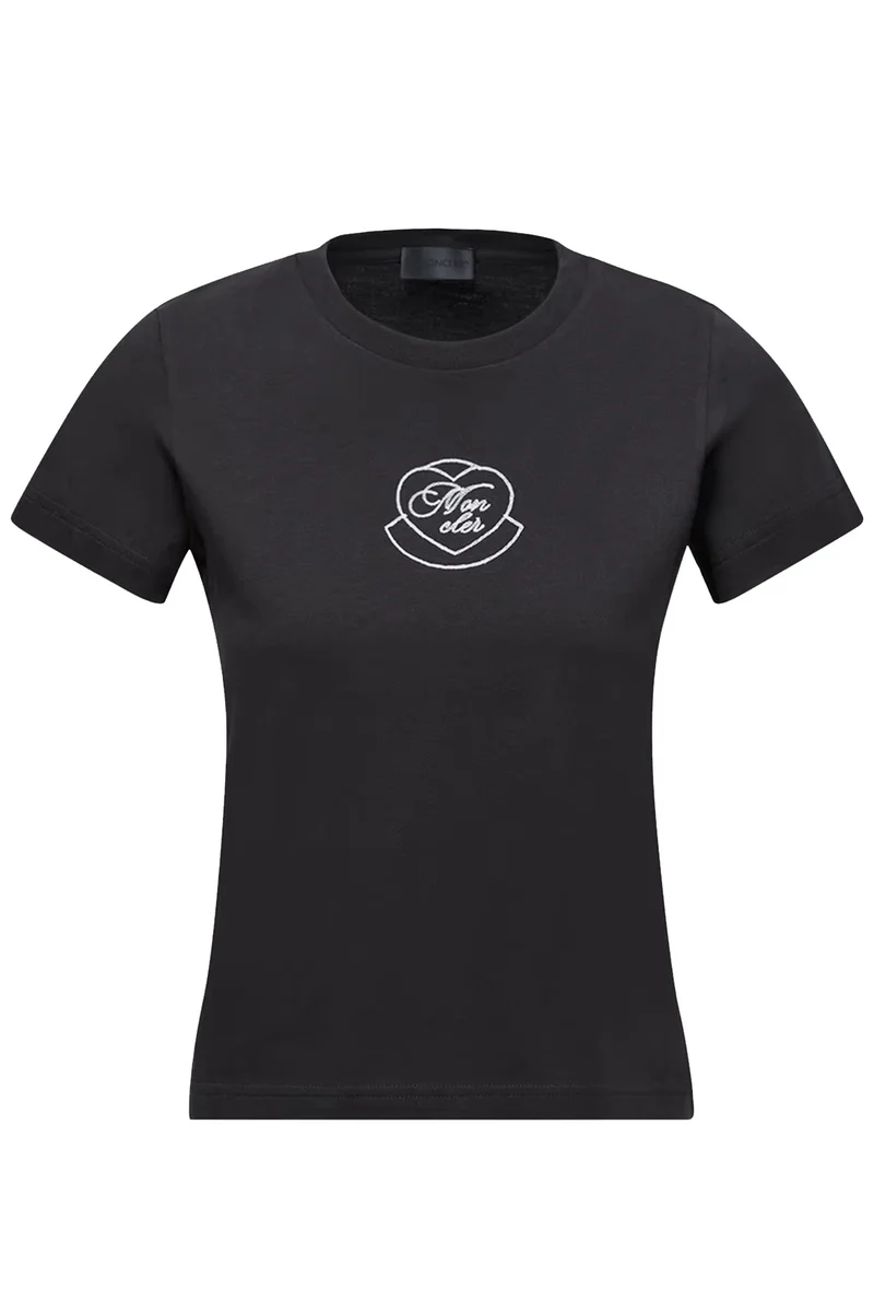Moncler Damen T-Shirt Schwarz