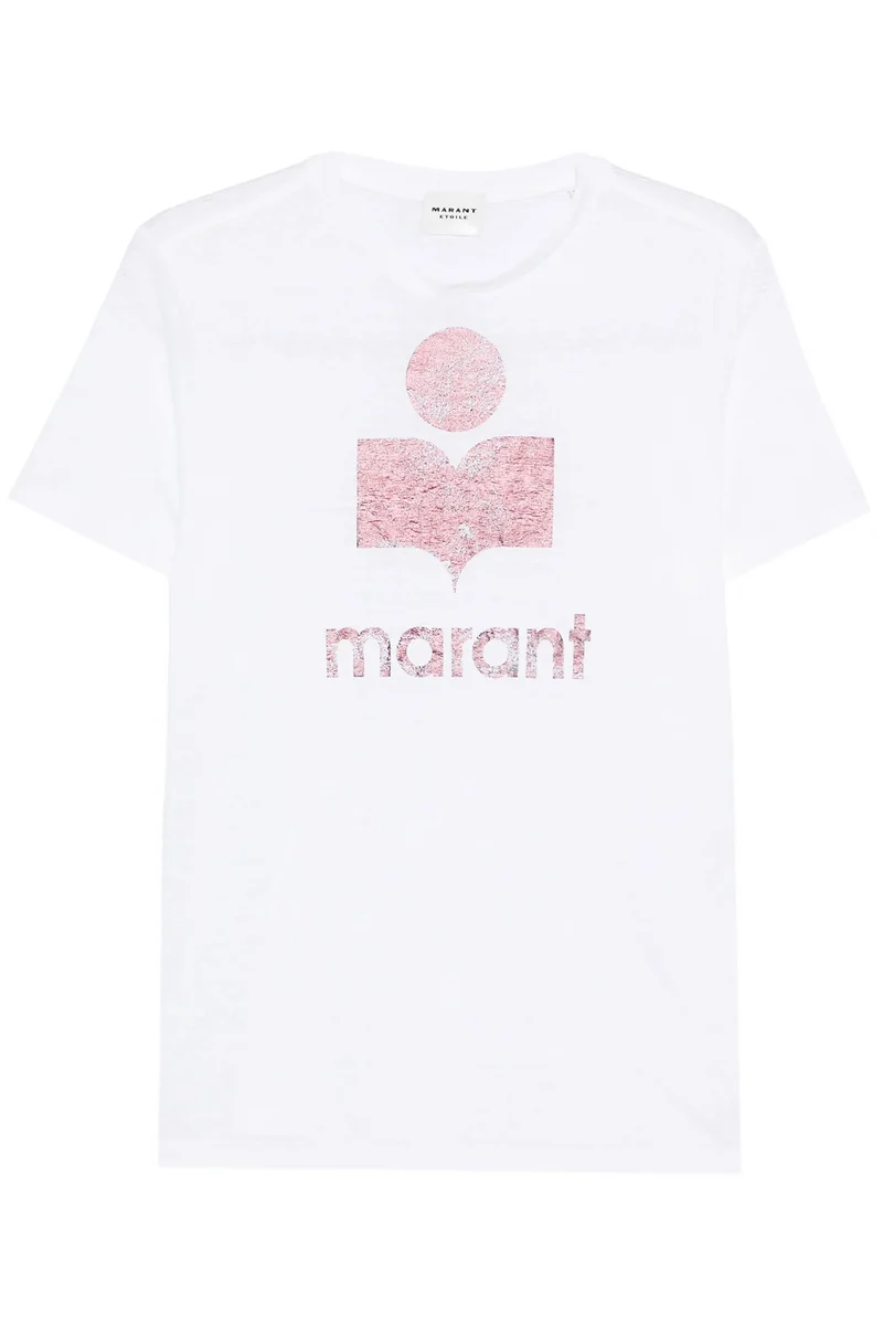 Isabel Marant Étoile Damen T-Shirt Zewel White/Plum