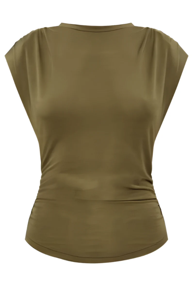 Isabel Marant Étoile Damen Top Devani Khaki