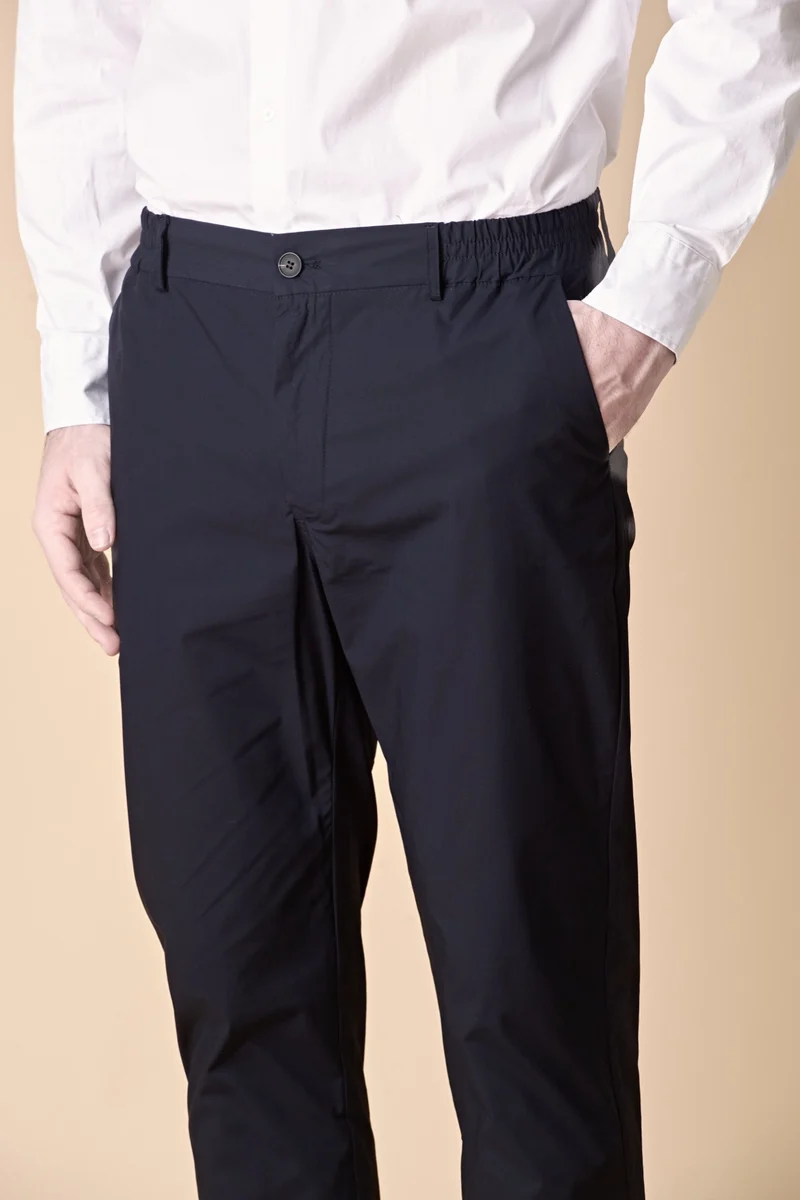 Pantalone Sartoriale Classico in tessuto tecnico Jersey Blu