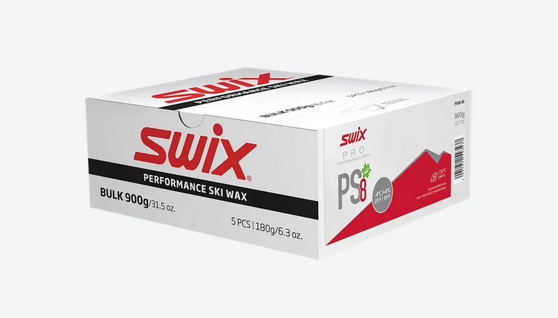 Swix PS8 Red Ski Wax, -4°C/+4°C, 900g - Winter 2025/2026