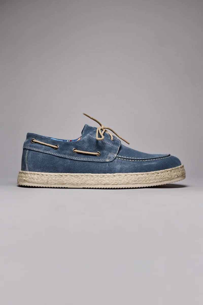 MARRAKECH - Mocassino Jeans con suola rivestita in corda