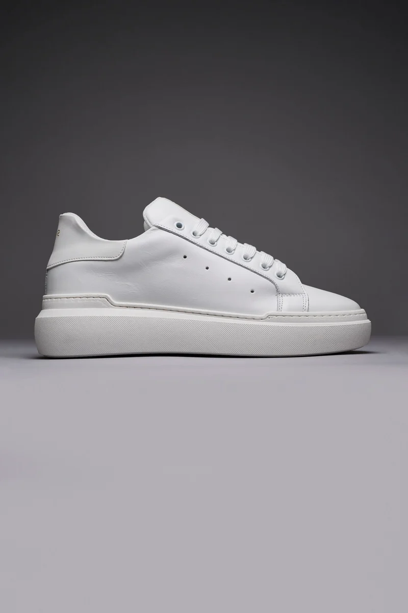 VEGAS - Sneakers a suola alta retro Bianco