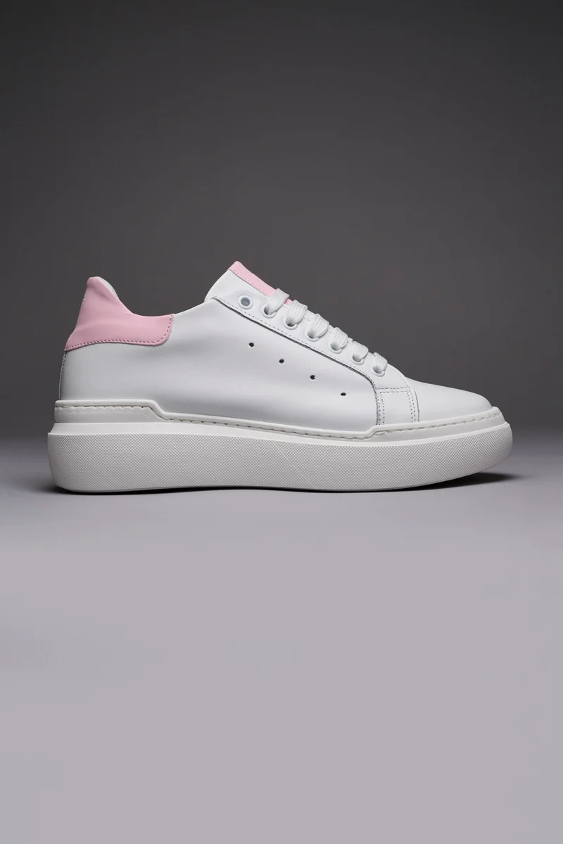 VEGAS - Sneakers a suola alta retro Rosa Pastello