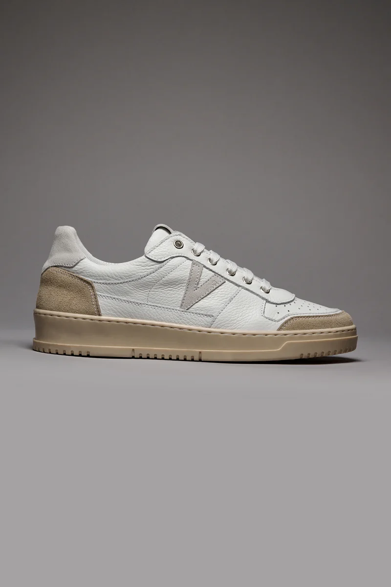 COLLEGE - Sneakers Bianca con retro e inserto Bianco