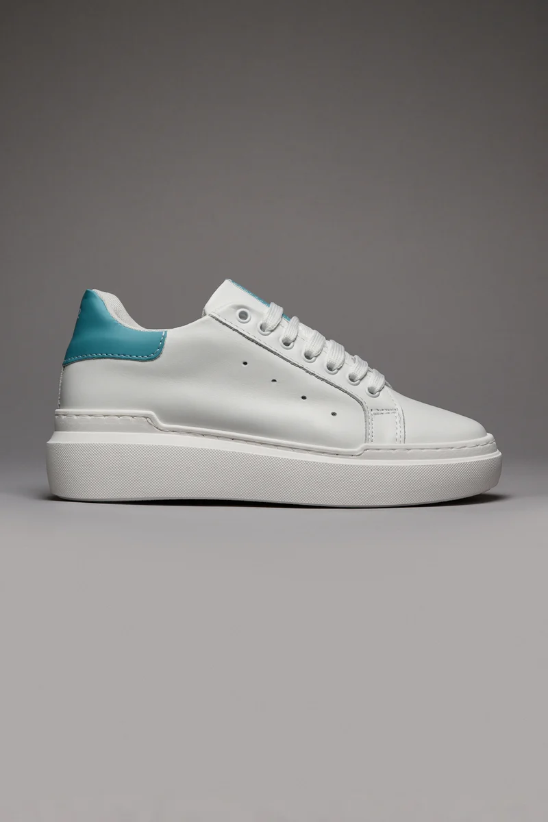 VEGAS - Sneakers a suola alta retro Azzurro