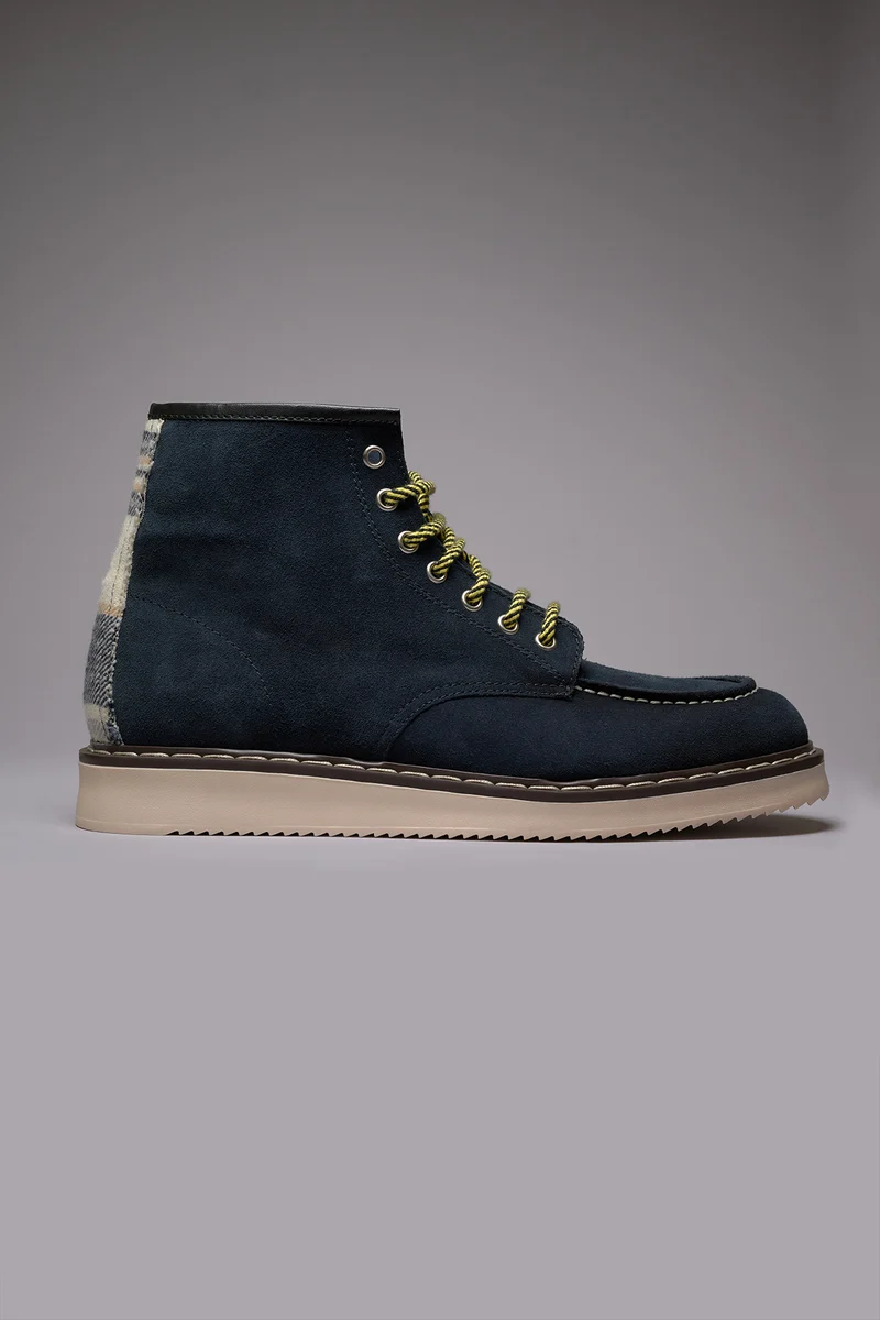 COURMAYEUR - Stivaletto Scamosciato Blu
