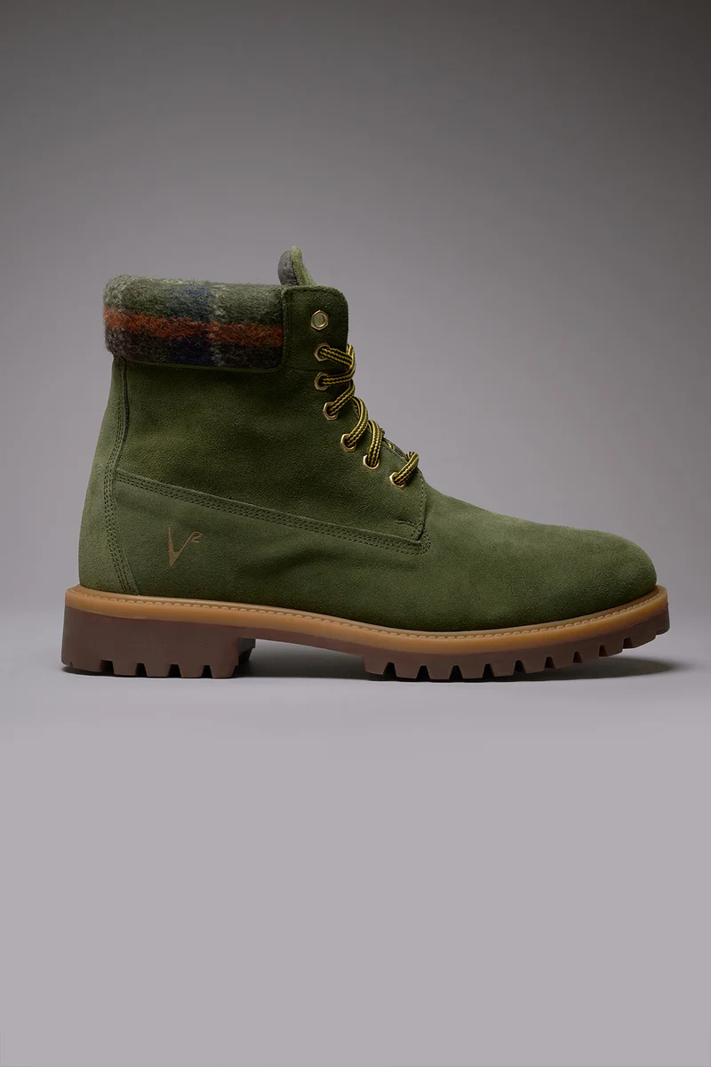 DAKOTA - Stivaletto Scamosciato Verde Militare