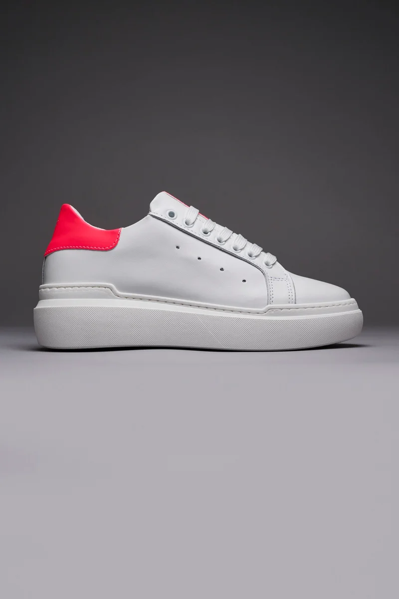 VEGAS - Sneakers a suola alta retro Rosa Fluo