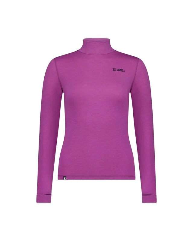Mons Royale Women's Cascade Merino Base Layer Mock Neck Long Sleeve - Winter 2025/2026
