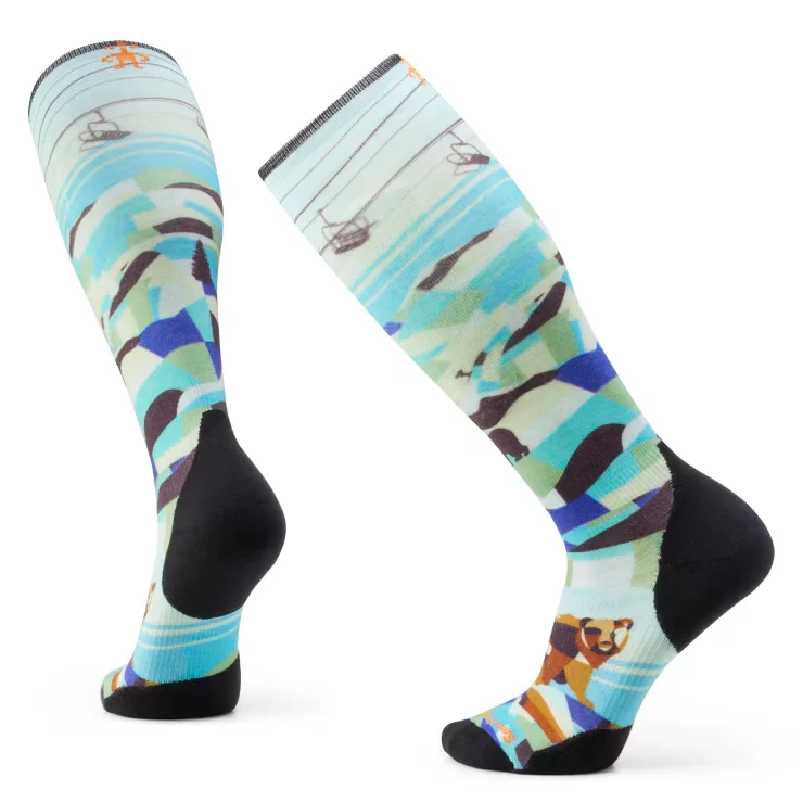 Smartwool Ski Bear Country Print Over The Calf Socks - Winter 2024/2025