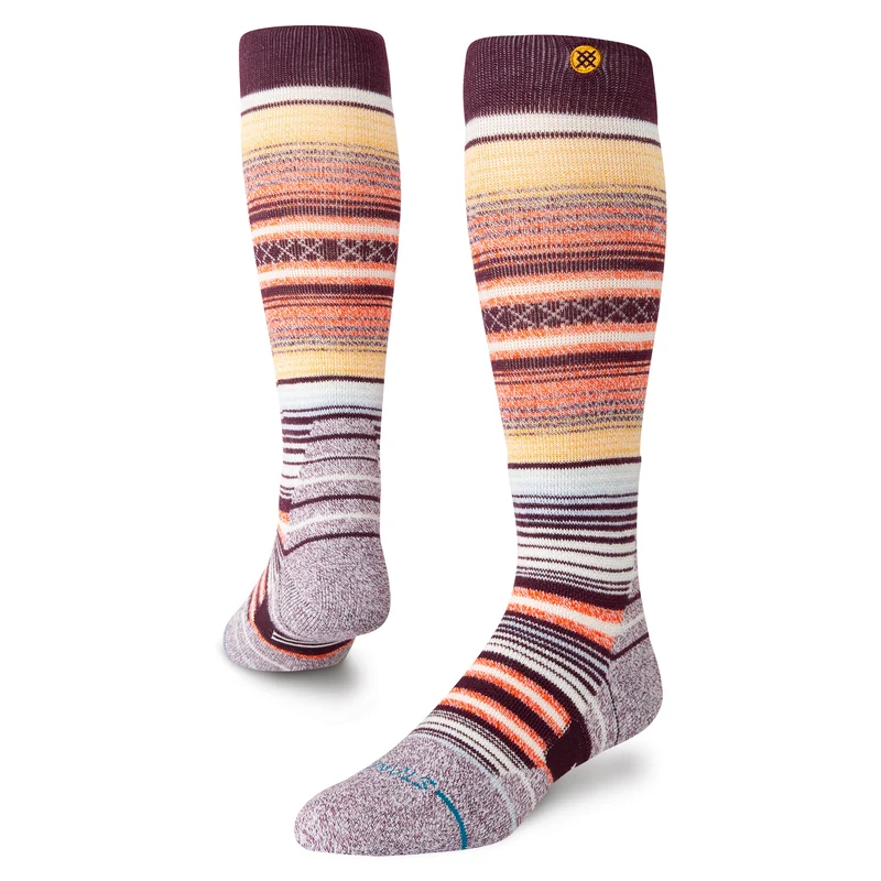 Stance Medium Performance Wool Snow OTC Socks Curren-Wine - Winter 2024/2025